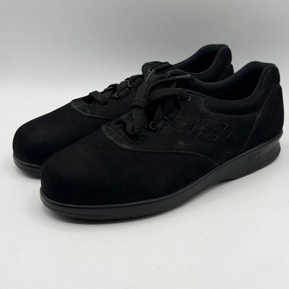 SAS Free Time 0136-095 Womens Size 7.5 Charcoal Nubuck Walking Tripad Shoes READ